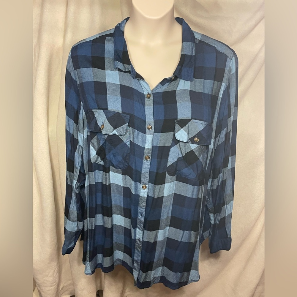 Terra & Sky super soft size 4x Flannel shirt